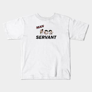 Man Dog Servant - Havanese dog oil painting word art Kids T-Shirt